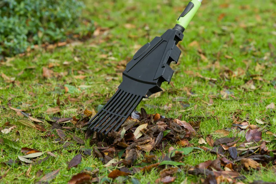 3-i-1 løvrive med aluskaft - Garden®