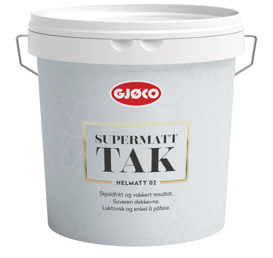 Interiør 02 hvit base 2,7 liter tak - Gjøco