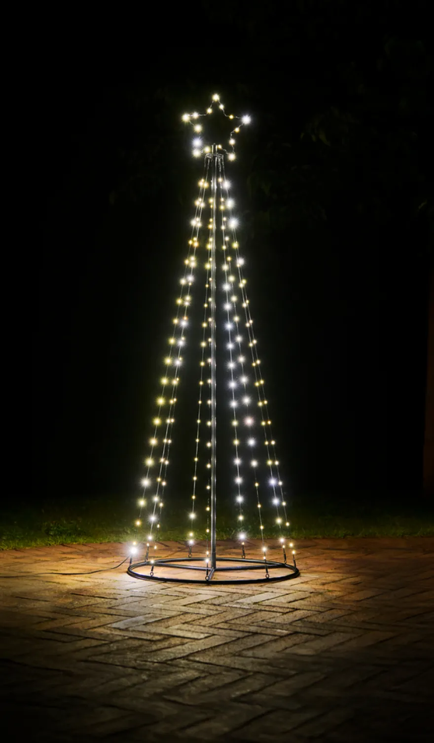 Juletre Flex m/stjerne 192 LED H180 cm