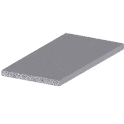Kantlist flat aluminium - 2 x 15 mm x 1 meter