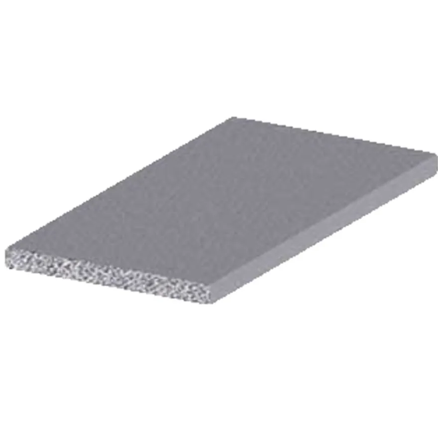 Kantlist flat aluminium - 2 x 15 mm x 1 meter