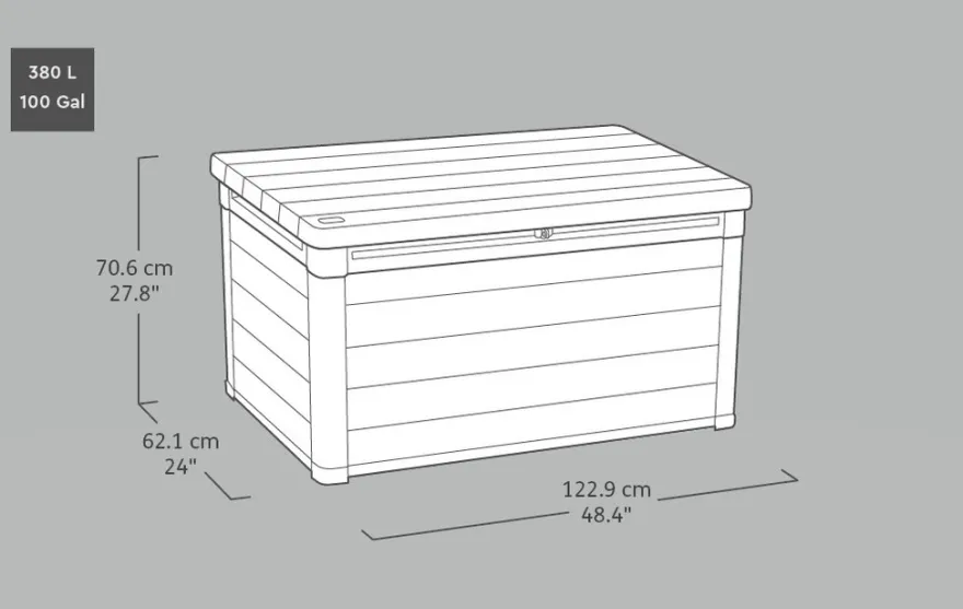 Keter putekasse Denali - 380 liter