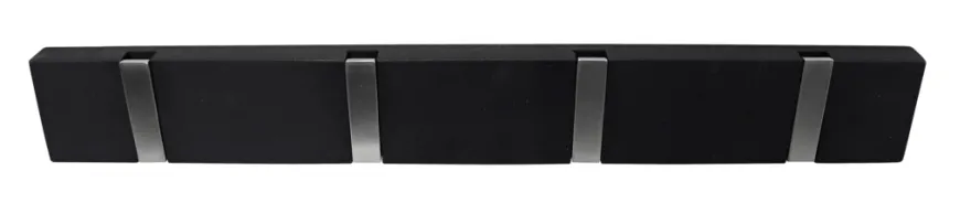 Knaggrekke Flex svart eik 4 kroker 40 cm