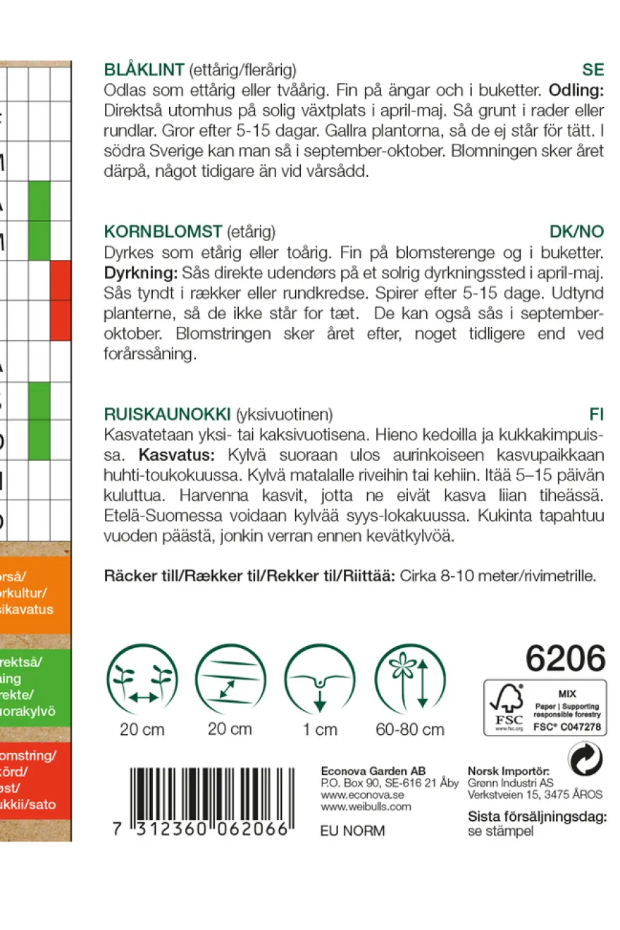 Kornblomst økologisk