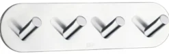 Kroklist m/4 kroker selvklebende - krom