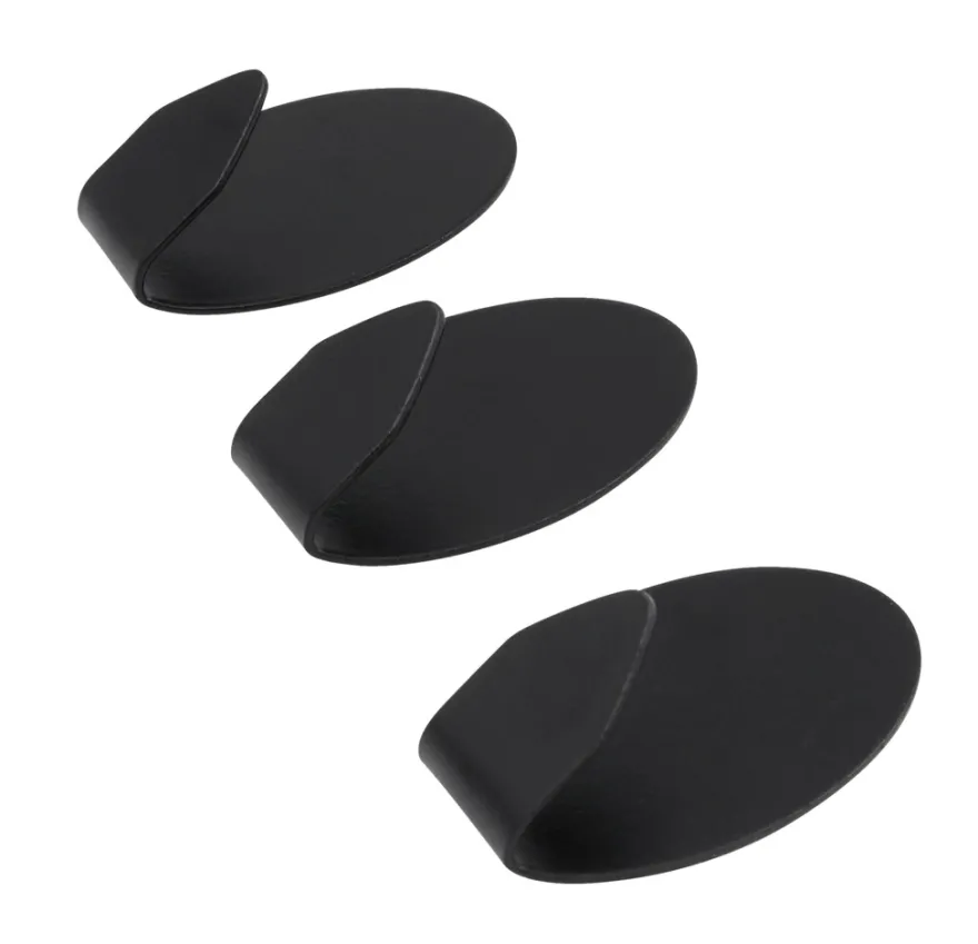 Krok selvklebende 37 mm svart 3 stk.