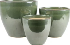 Krukkesett Thea Grønn Ø25/31/38 cm Scan-Pot