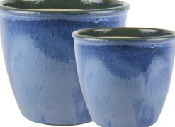 Krukkesett Thia Blå 2 stk. Ø31,5/25,5 cm Scan-Pot