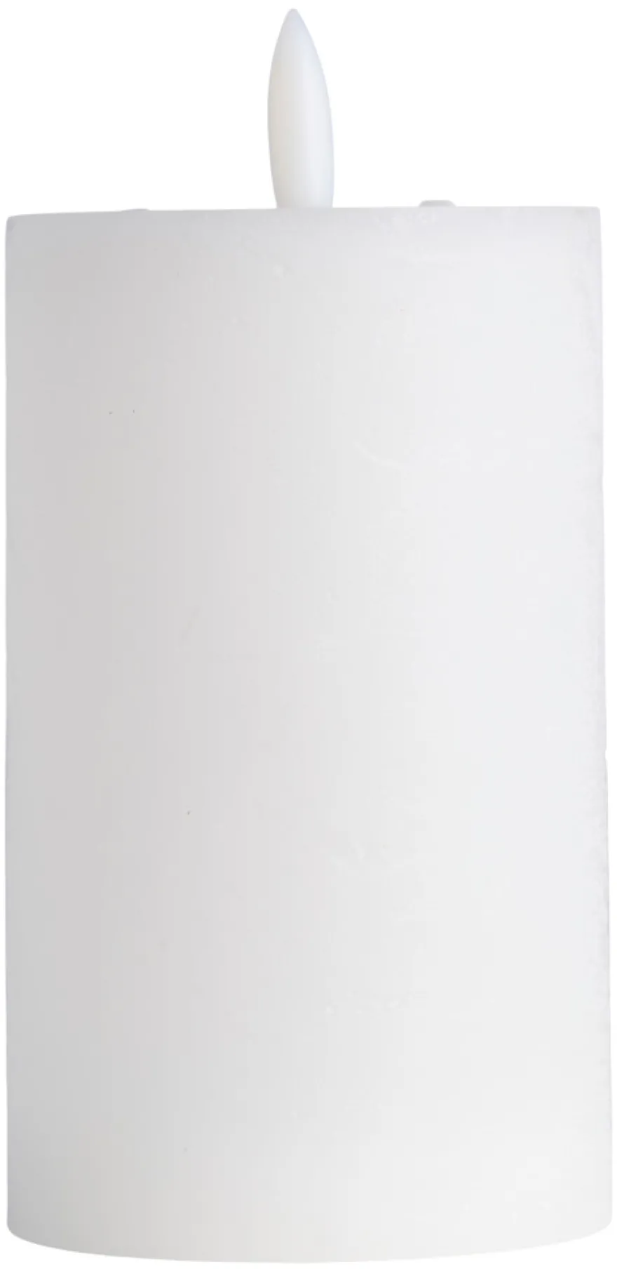 Kubbelys med 3D LED-flamme H12,5 cm