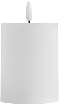 Kubbelys med 3D LED-flamme H10 cm