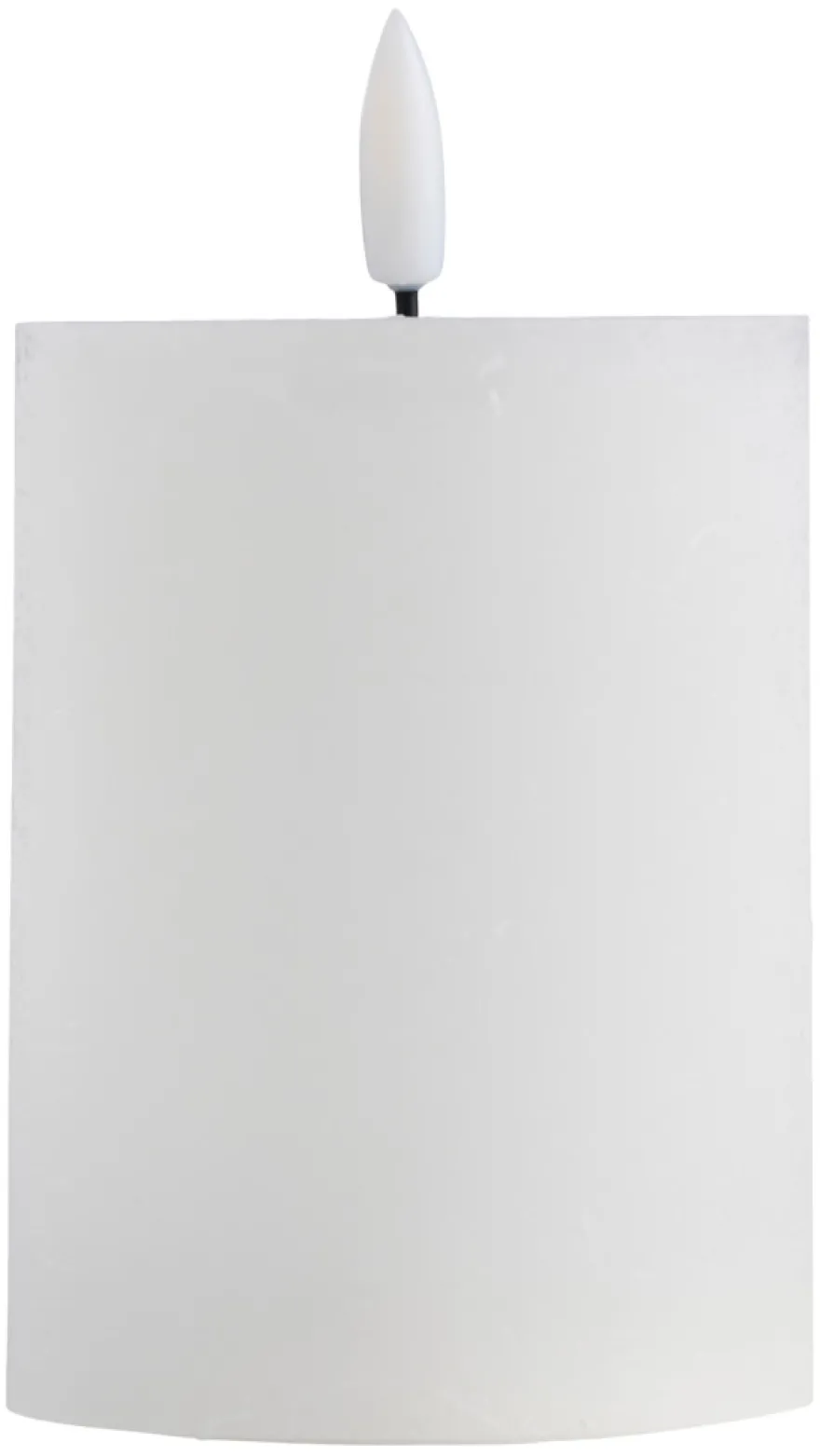Kubbelys med 3D LED-flamme H10 cm