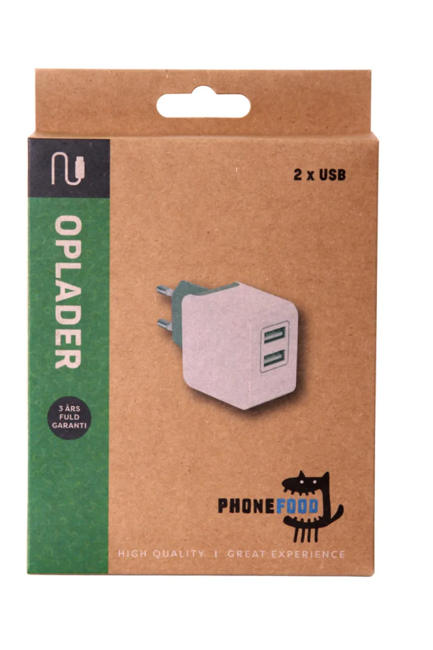 Lader med 2 USB porter