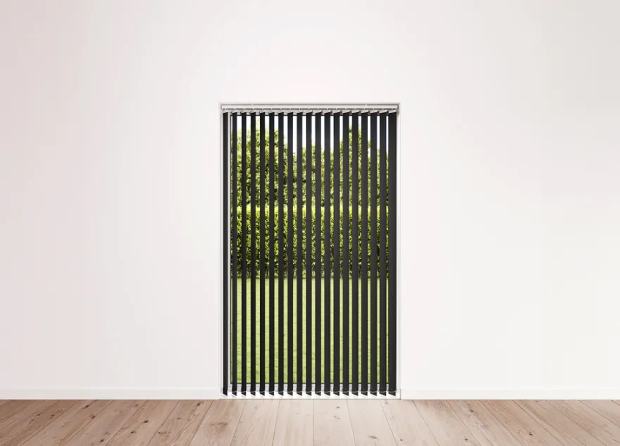 Lamellgardin svart 150 x 250 cm