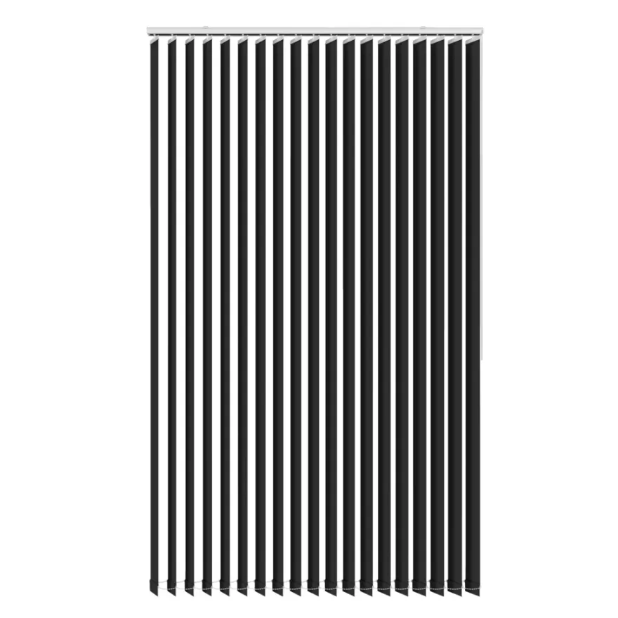 Lamellgardin svart 150 x 250 cm