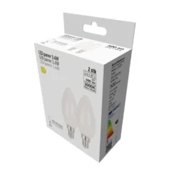 LED-pærer kerte 3,6 W E14 - 2 pk.