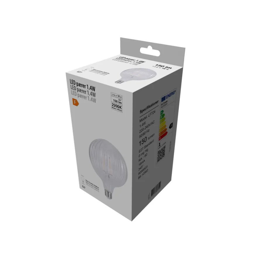 LED-pære Stripes 1,4 W E27