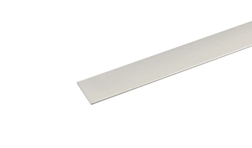 Listprofil flat aluminium - 2 x 25 mm x 1 meter