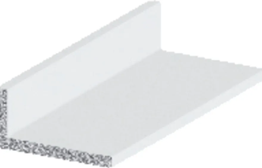 Listprofil hvit - 10 x 15 mm x 1 meter