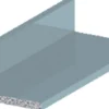 Listprofil sølv - 15 x 30 mm x 1 meter