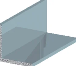 Listprofil vinkel aluminium - 25 x 25 mm x 2 meter
