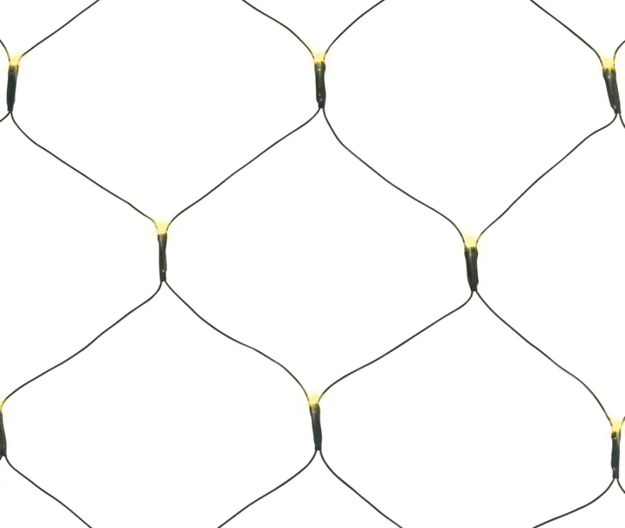 Lysnett m/timer 100 LED-pærer 1 x 1,8 meter