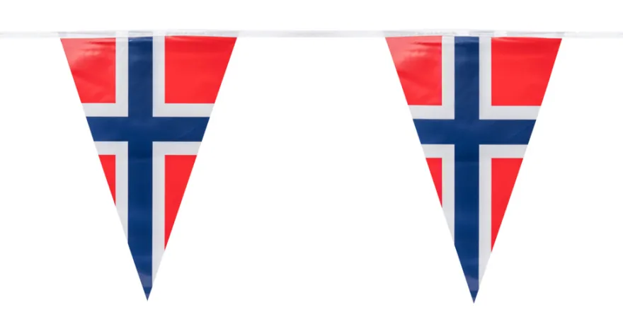 17. mai girlander med vimpler 5 meter
