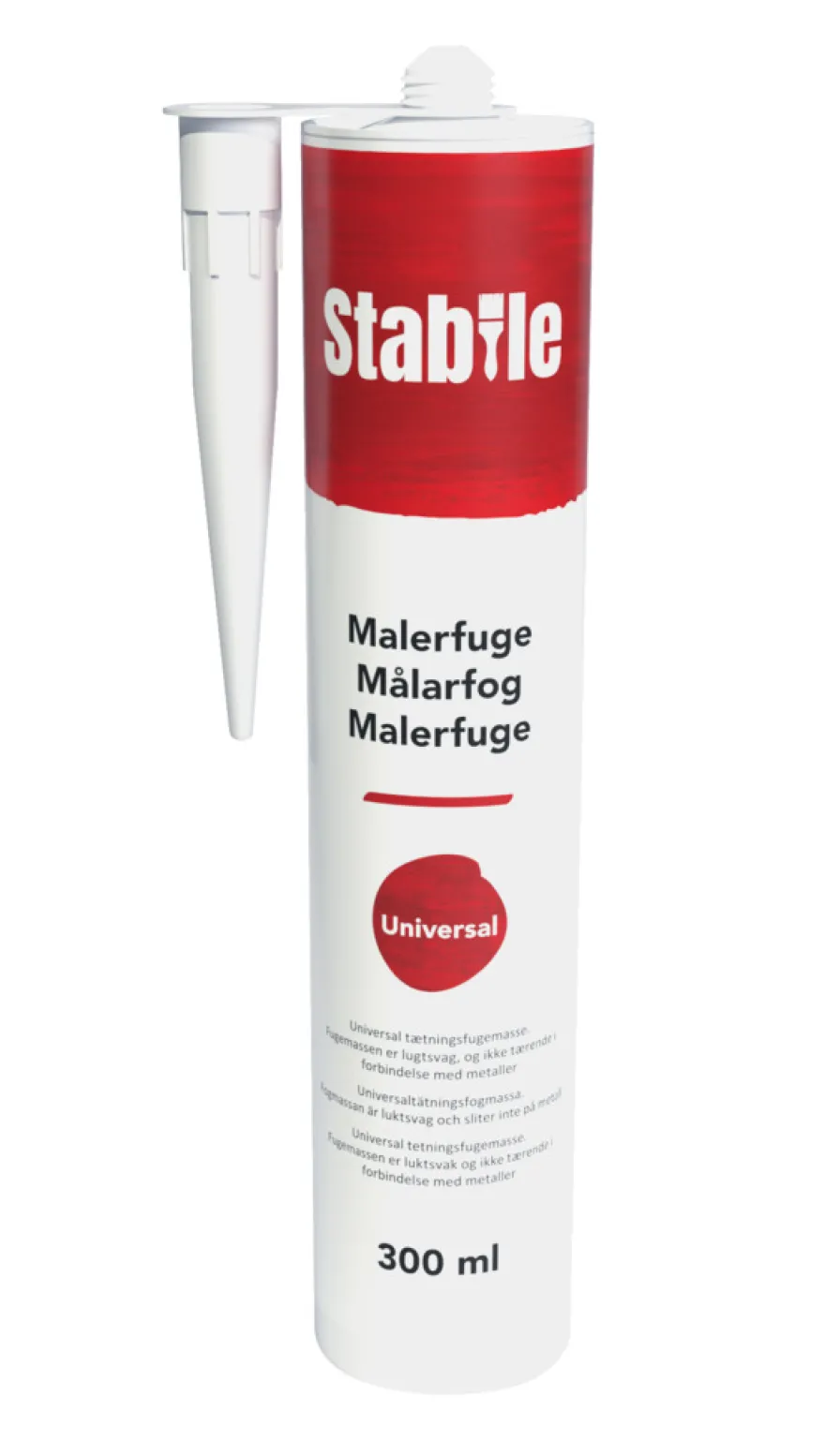 Malefuge hvit 300 ml - Stabile