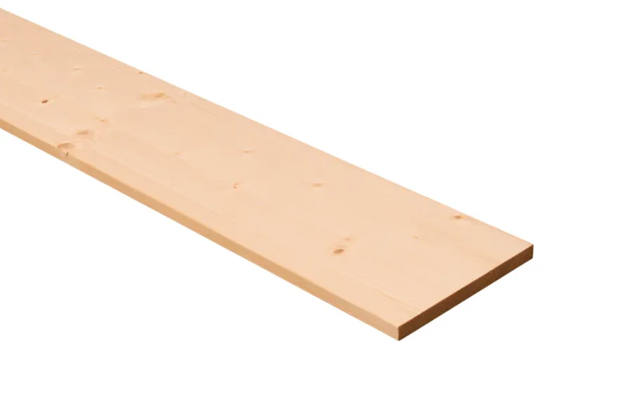 Massiv hylle i gran 18 mm x 20 x 100 cm