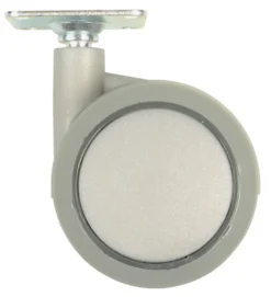 Møbelhjul dreibart dobbelt med plate 50 mm