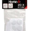 Møbelknotter selvklebende Ø17 mm hvit - 20 stk.