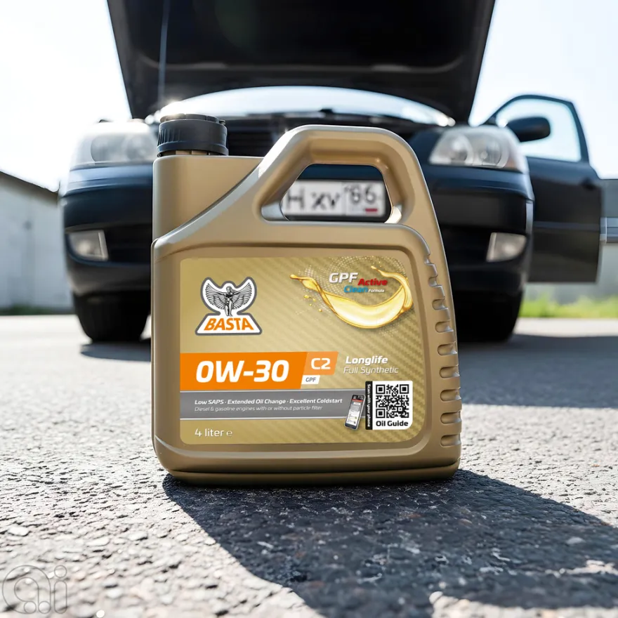 Motorolje 0W-30 C2 fullsyntetisk - 4 liter