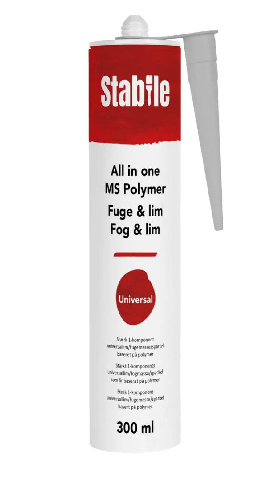 MS fuge all in one grå 300 ml - Stabile