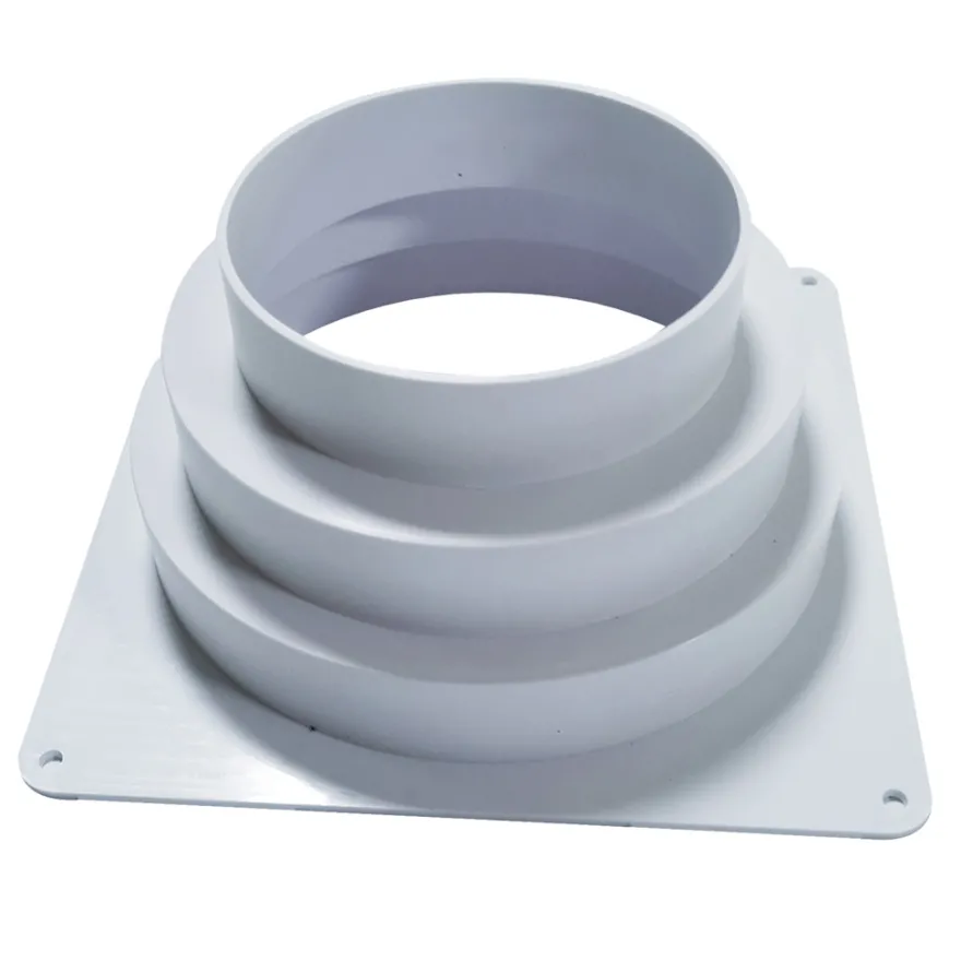 Murflens til flexrør 175 x 175 mm