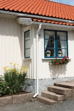 Nedløpsrør 90 x 4000 mm svart