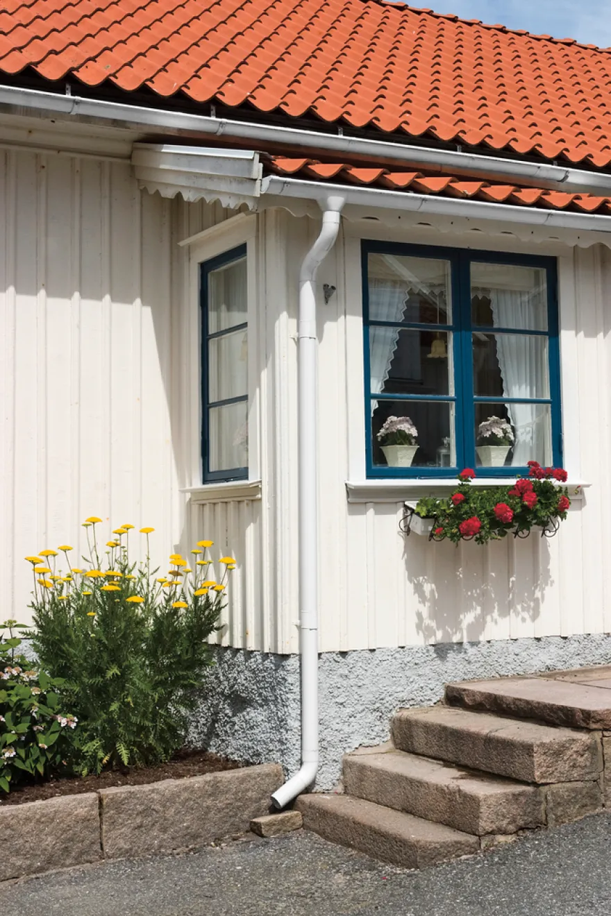 Nedløpsrør 90 x 4000 mm svart