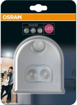 Osram DoorLED sensorlampe sølv batteri