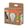 Osram LED matt standardpære E27 3,8 W 2-pk.