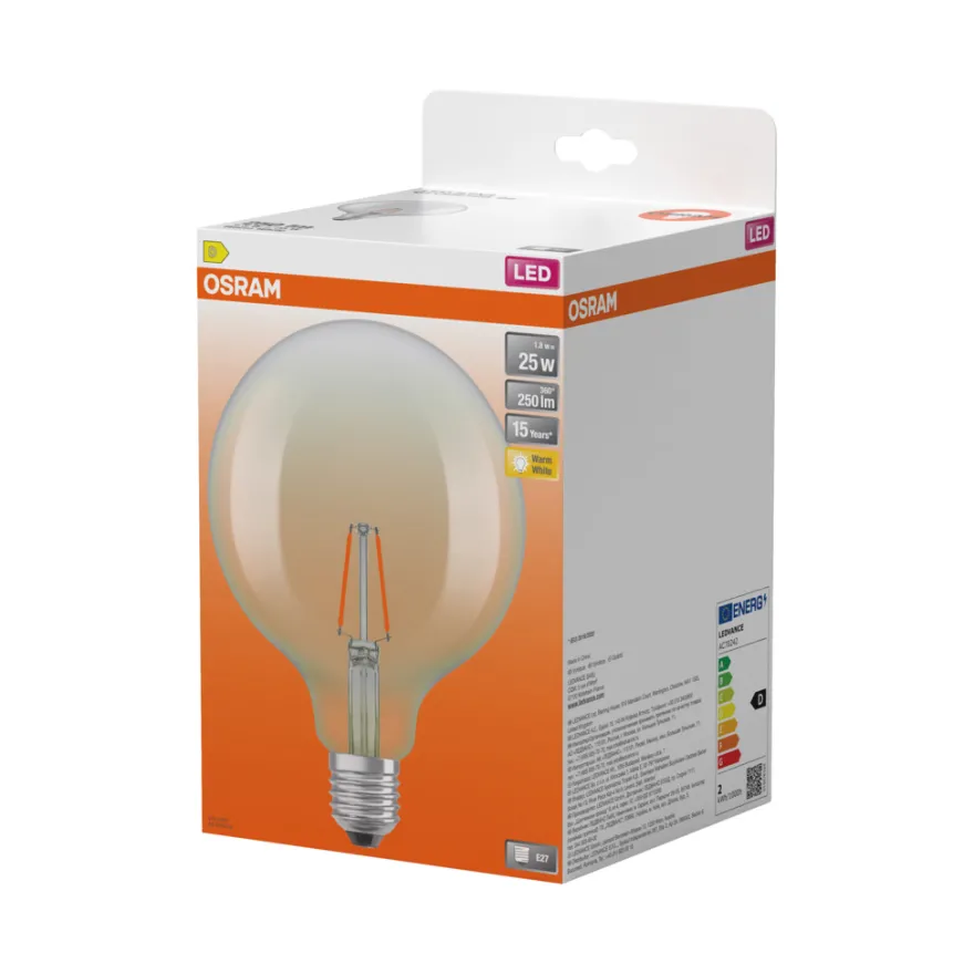 Osram LED Star Classic globepære E27 2,5W