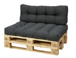 Palle-/ryggpute Kairo 118 x 40 cm mørkegrå - Sunlife®