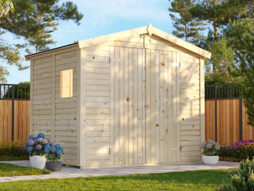 Palmako redskapsbod Aksel 1 - 4,6 m² 243 x 190 cm