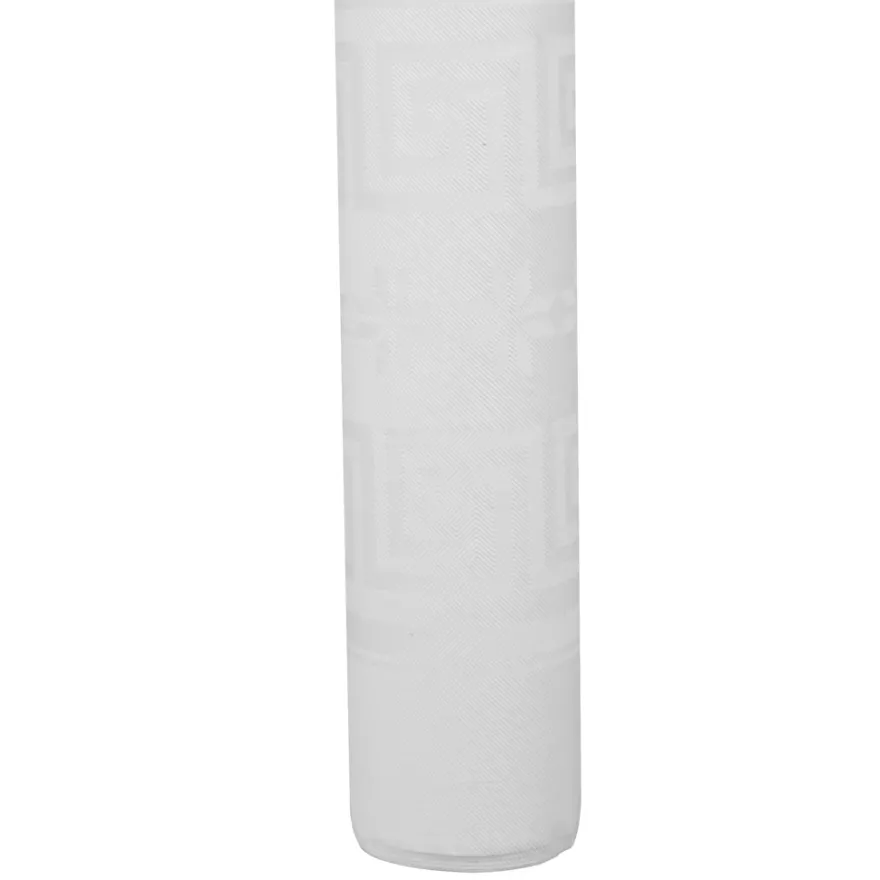 Papirduk hvit med mønster 1,2 x 8 meter