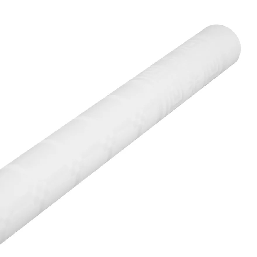 Papirduk hvit med mønster 1,2 x 8 meter