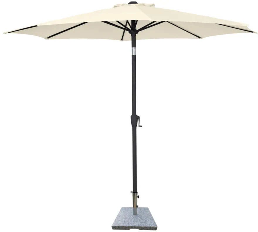 Parasoll Arizona beige m/sveiv og tilt Ø300 - Sunlife®