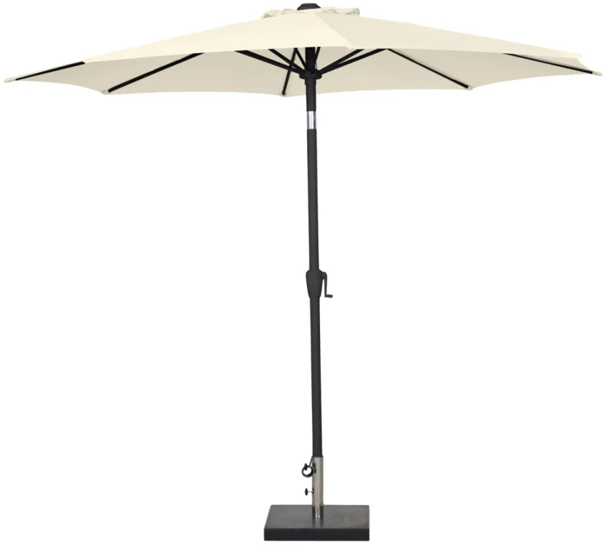Parasoll Arizona beige m/sveiv og tilt Ø300 - Sunlife®
