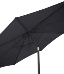 Parasoll Arizona svart m/sveiv & tilt svart Ø300 - Sunlife®
