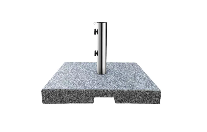 Parasollfot Freetown 50 x 50 x 6 cm grå granitt - Sunlife®