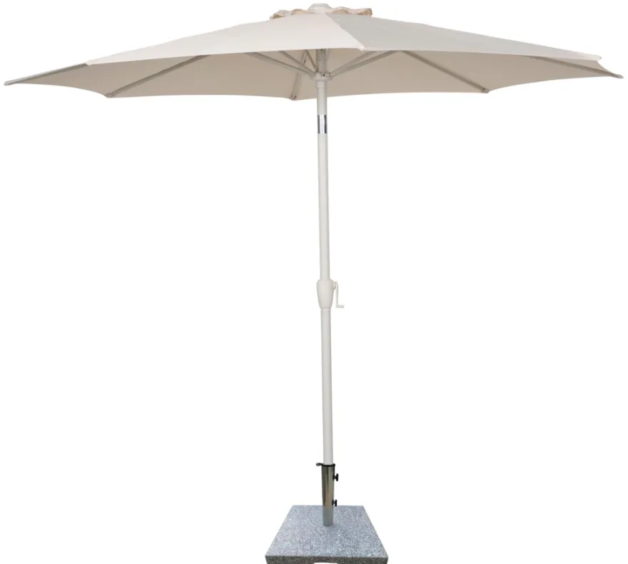 Parasollfot Freetown 50 x 50 x 6 cm grå granitt - Sunlife®