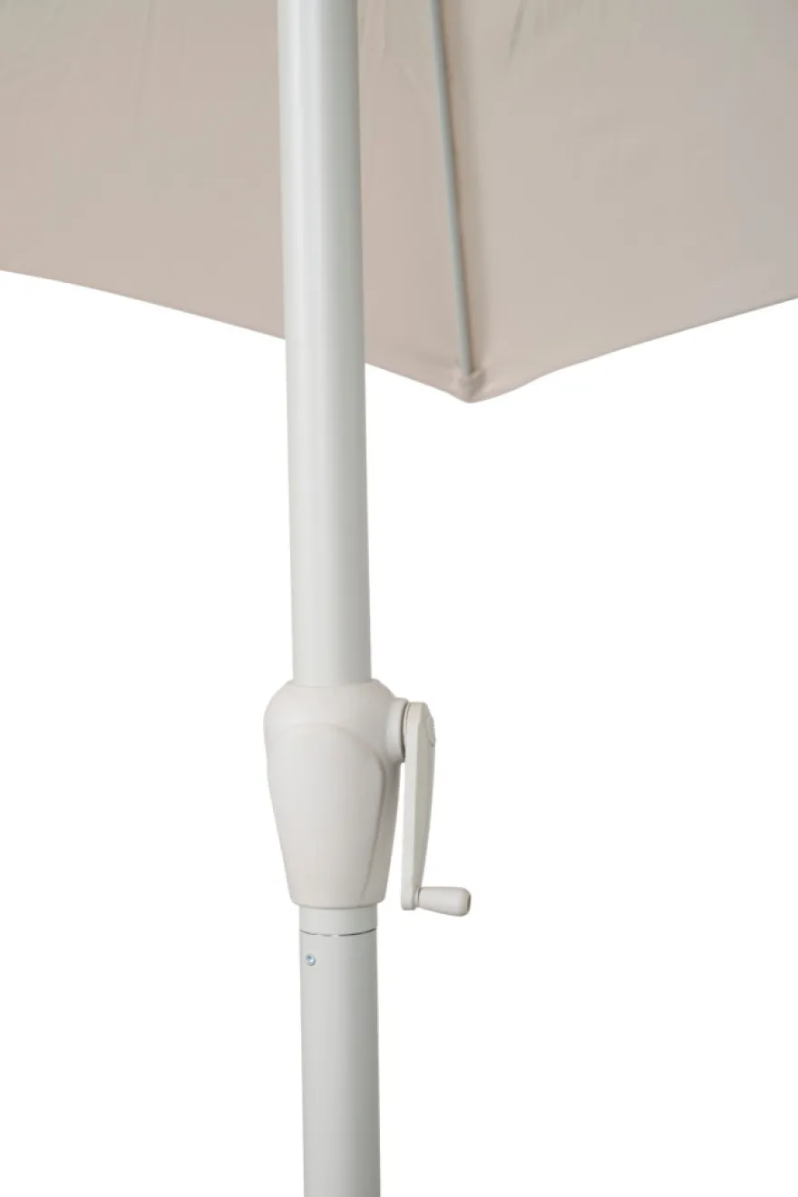 Parasoll Nevada grå m/sveiv & tilt Ø 300 cm - Sunlife®