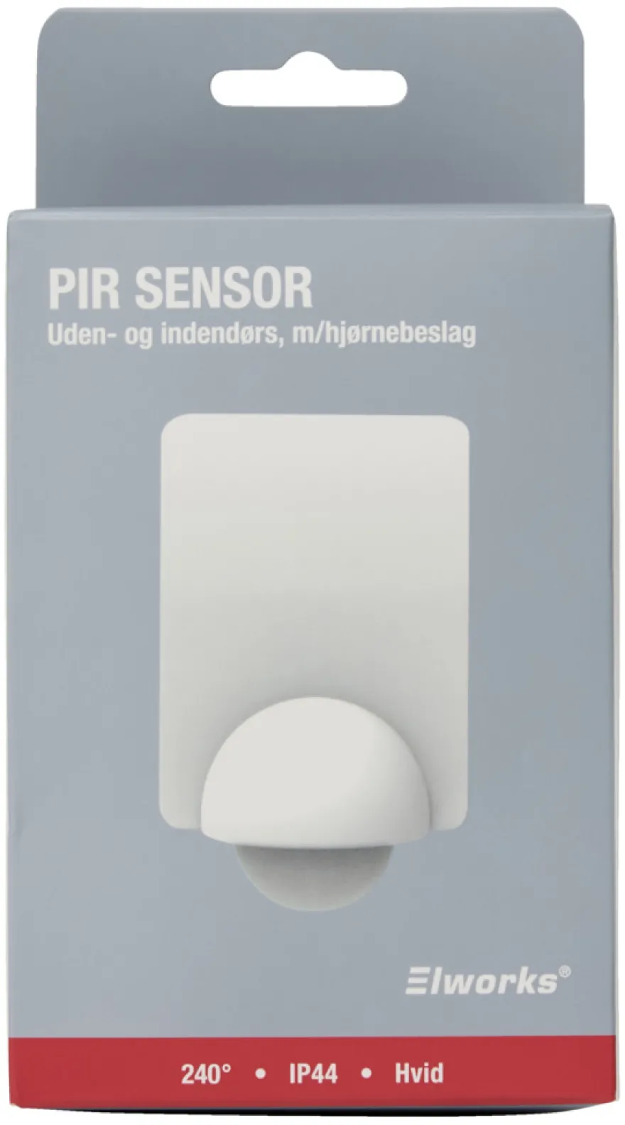 PIR-sensor 240° innendørs/utendørs hvit – Elworks