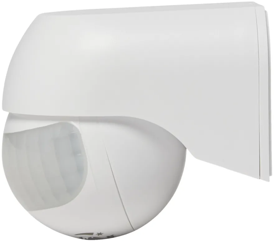 PIR-sensor 180° innendørs/utendørs hvit – Elworks